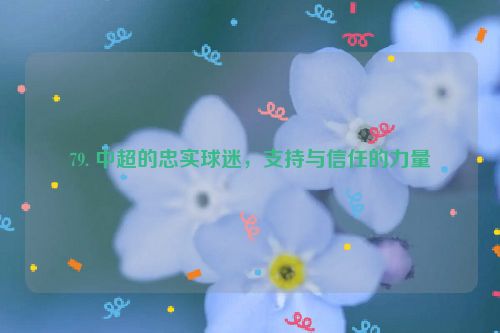 79. 中超的忠实球迷，支持与信任的力量