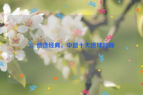 27. 创造经典，中超十大进球回顾